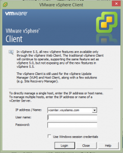 vmware vsphere client